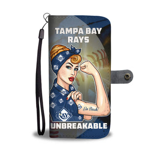 Beautiful Girl Unbreakable Go Tampa Bay Rays Wallet Phone Case