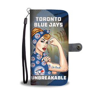 Beautiful Girl Unbreakable Go Toronto Blue Jays Wallet Phone Case