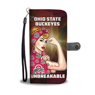 Beautiful Girl Unbreakable Go Ohio State Buckeyes Wallet Phone Case