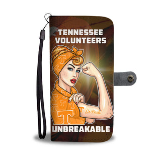 Beautiful Girl Unbreakable Go Tennessee Volunteers Wallet Phone Case