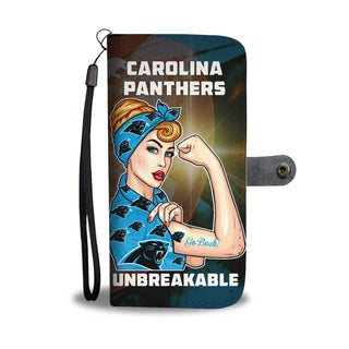 Beautiful Girl Unbreakable Go Carolina Panthers Wallet Phone Case