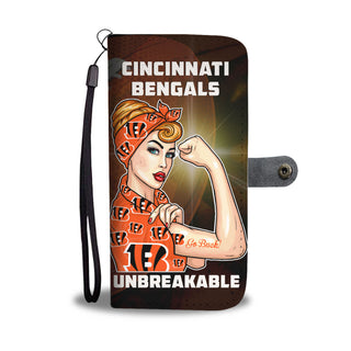 Beautiful Girl Unbreakable Go Cincinnati Bengals Wallet Phone Case