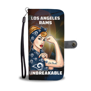Beautiful Girl Unbreakable Go Los Angeles Rams Wallet Phone Case