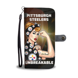 Beautiful Girl Unbreakable Go Pittsburgh Steelers Wallet Phone Case