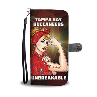Beautiful Girl Unbreakable Go Tampa Bay Buccaneers Wallet Phone Case