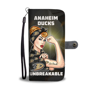 Beautiful Girl Unbreakable Go Anaheim Ducks Wallet Phone Case