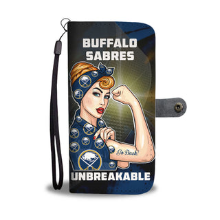 Beautiful Girl Unbreakable Go Buffalo Sabres Wallet Phone Case