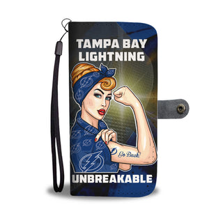 Beautiful Girl Unbreakable Go Tampa Bay Lightning Wallet Phone Case