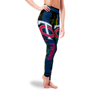 Mysterious Smoke Colors Minnesota Twins Leggings