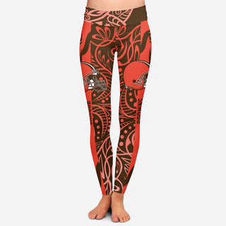 Curly Line Charming Daily Fashion Cleveland Browns Leggings