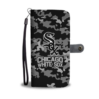 Camo Pattern Chicago White Sox Wallet Phone Cases
