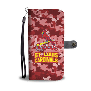 Camo Pattern St. Louis Cardinals Wallet Phone Cases