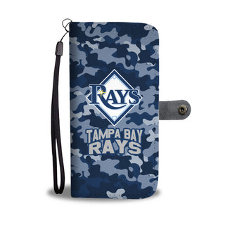 Camo Pattern Tampa Bay Rays Wallet Phone Cases