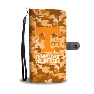 Camo Pattern Tennessee Volunteers Wallet Phone Cases