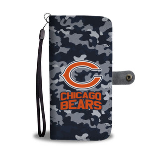 Camo Pattern Chicago Bears Wallet Phone Cases