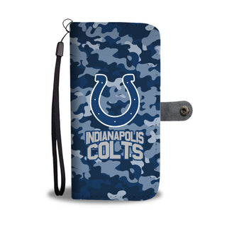 Camo Pattern Indianapolis Colts Wallet Phone Cases