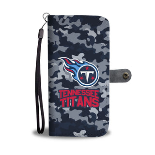 Camo Pattern Tennessee Titans Wallet Phone Cases