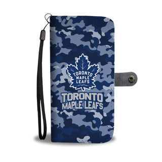 Camo Pattern Toronto Maple Leafs Wallet Phone Cases