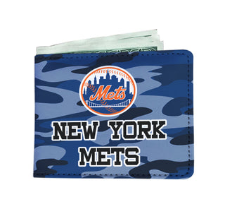 Camo Pattern New York Mets Mens Wallets