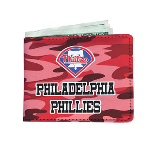 Camo Pattern Philadelphia Phillies Mens Wallets