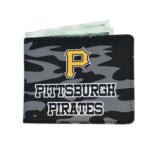 Camo Pattern Pittsburgh Pirates Mens Wallets