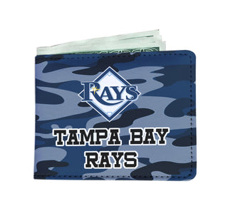 Camo Pattern Tampa Bay Rays Mens Wallets