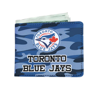 Camo Pattern Toronto Blue Jays Mens Wallets