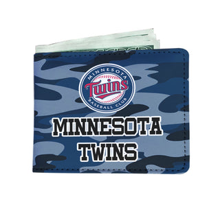 Camo Pattern Minnesota Twins Mens Wallets