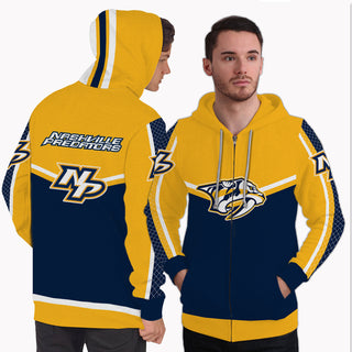 Fashion Gorgeous Fitting Nashville Predators Zip Hoodie