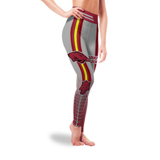 Twins Logo Arkansas Razorbacks Leggings For Fans