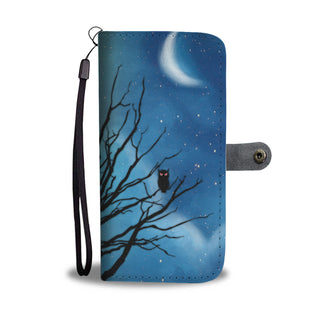 An Owl On The Tree Stunning Wallet Phone Cases