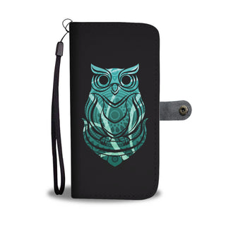 Beautiful Tribal Owl Print Wallet Phone Case Ver 1