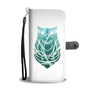 Beautiful Tribal Owl Print Wallet Phone Case Ver 3