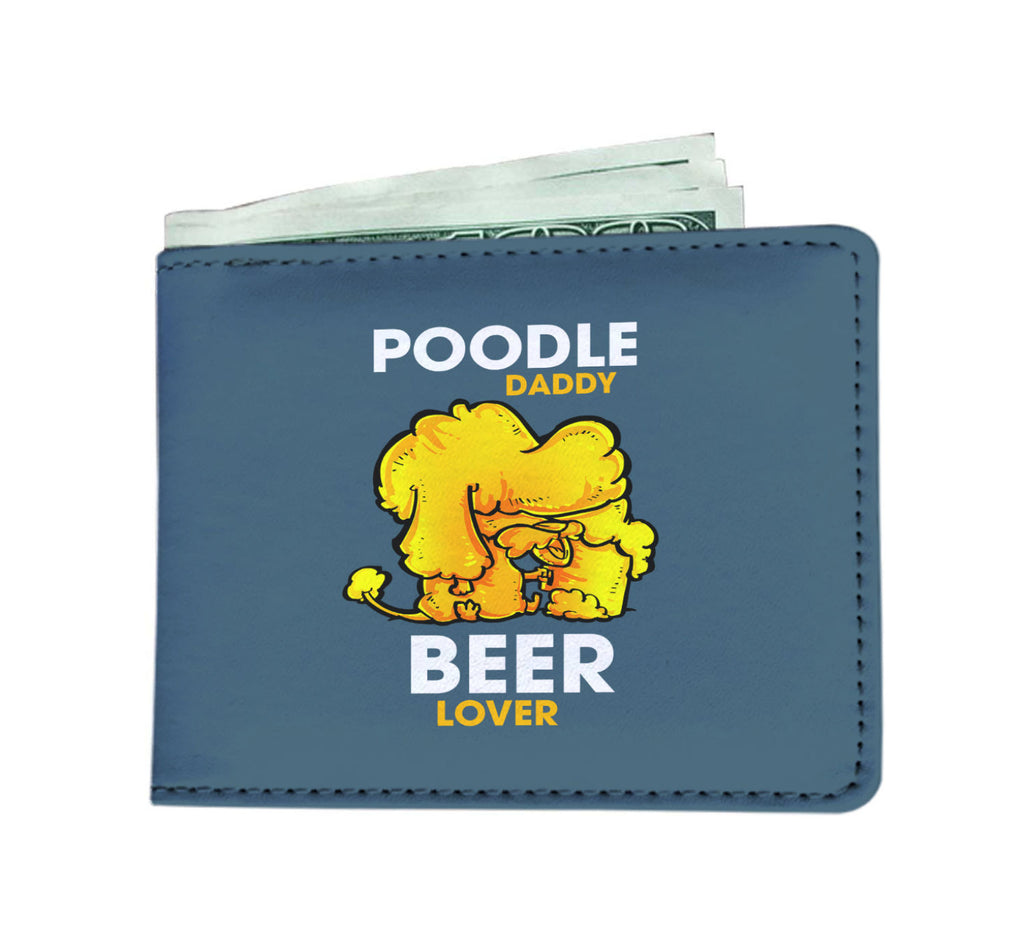 Poodle Daddy Beer Lover Men's Wallets