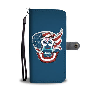 Independence Day Owl Wallet Phone Cases