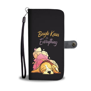 Beagle Kisses Fix Everything Wallet Phone Cases