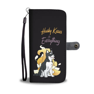 Husky Kisses Fix Everything Wallet Phone Cases