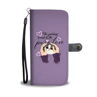 The Purring Sound Is The Pure Love Cat Wallet Phone Cases