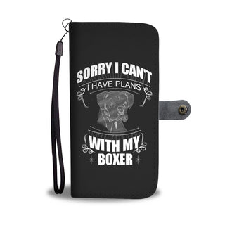 I Have A Plan With My Boxer Wallet Phone Cases