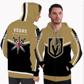 Fashion Gorgeous Fitting Vegas Golden Knights Zip Hoodie