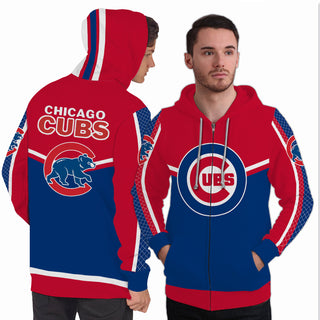 Fashion Gorgeous Fitting Chicago Cubs Zip Hoodie