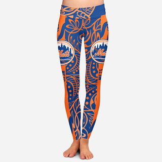 Curly Line Charming Daily Fashion New York Mets Leggings