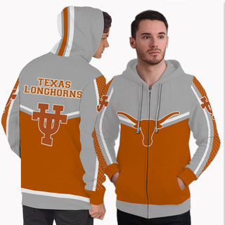 Fashion Gorgeous Fitting Texas Longhorns Zip Hoodie