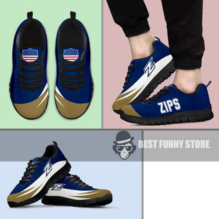Awesome Gift Logo Akron Zips Sneakers