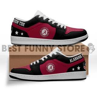 Gorgeous Simple Logo Alabama Crimson Tide Low Jordan Shoes