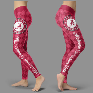 Cosy Seamless Border Wonderful Alabama Crimson Tide Leggings