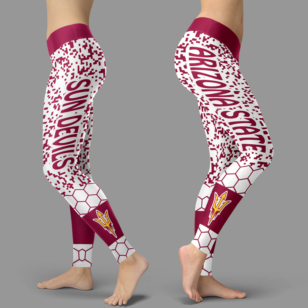 Incredible Patterns Luxury Nice Arizona State Sun Devils Leggings