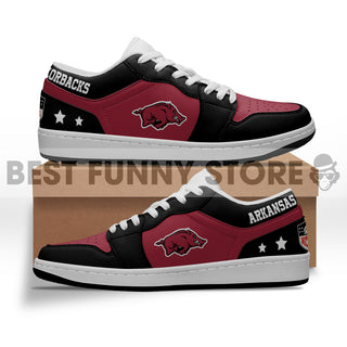 Gorgeous Simple Logo Arkansas Razorbacks Low Jordan Shoes