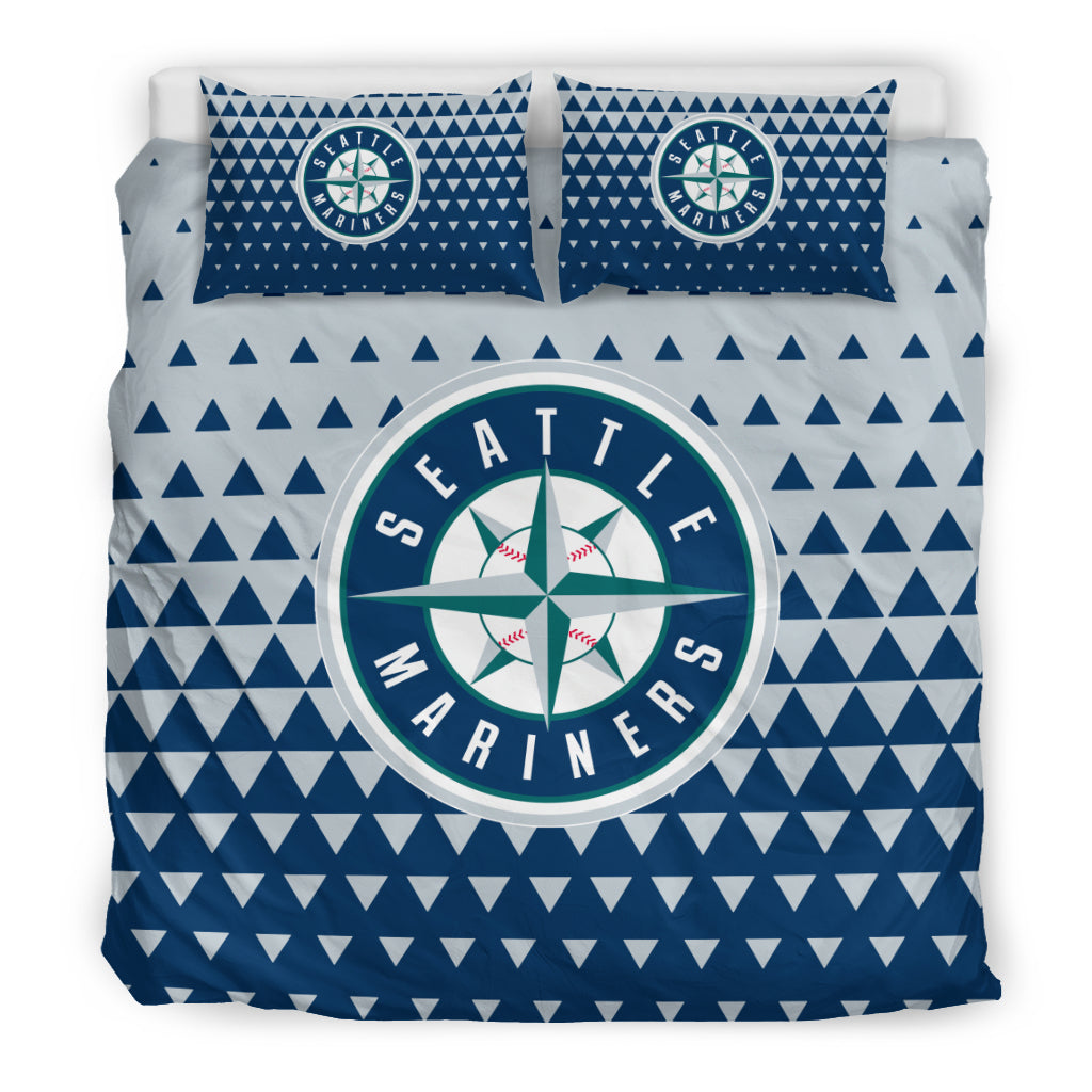 Full Of Fascinating Icon Pretty Logo Seattle Mariners Bedding Sets