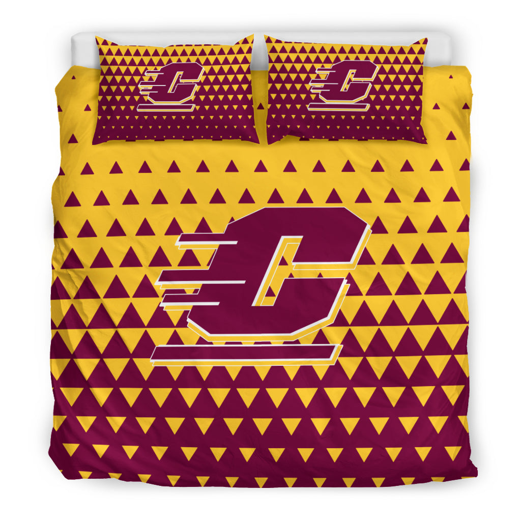 Full Of Fascinating Icon Pretty Logo Central Michigan Chippewas Bedding Sets